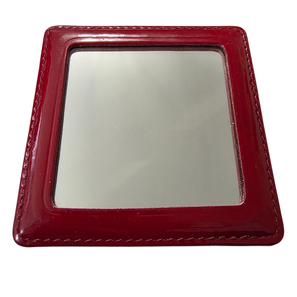 Vintage Coach Leather Double - Sided Mirror w/ Case 1990s - Picture 3 of 9